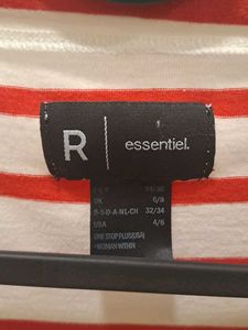 Red And White Stripped Tshirt