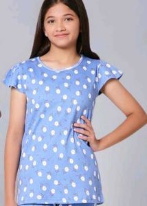 Cute Blue Floral Night Top, 13-14 Years