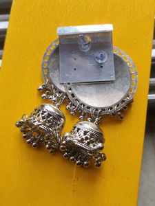 Black Oxidized Jhumka.