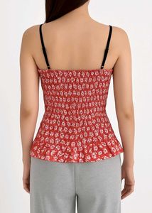 Floral Smocked Crop Tops - Set of 2