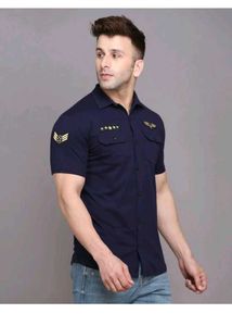 Stylish Navy Blue Shirt/Tshirt