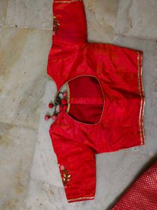 Excellent Quality 💯 Saree With Blouse An Work 😻