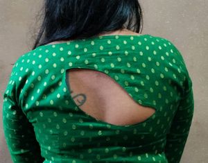 Designer green kurti