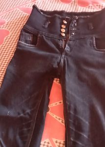 Women Skinny High Rise Black Jens