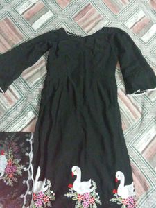 Elegant Black Floral Suit