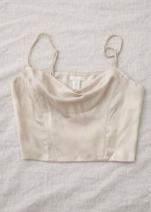 Elegant Creamy Corset Top