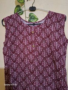 Maroon Pattern Kurti✨️🔥