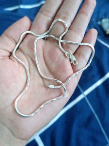 Real Silver Double Design Chain