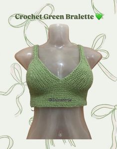 Green Crochet Bralette