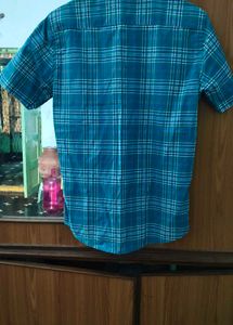 Blue Plaid Shirt