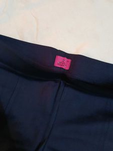 Navy Blue Slim Fit Pants