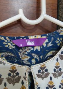 Libas Floral Print Kurta Set (Size M)