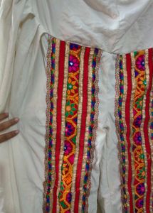 Off White Dhoti With Kurta For Navratri Festival