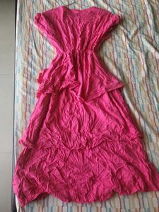 Hot Pink Tired Dress.