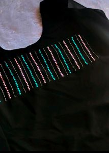 Sequined Black Kurti