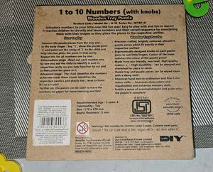 Early Learning Numbers Wooden Play N Learn