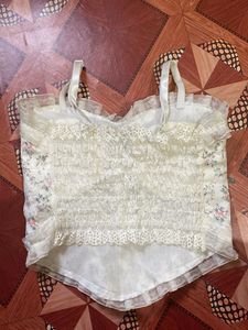 Floral Top &amp; Polka Dot Skirt Set