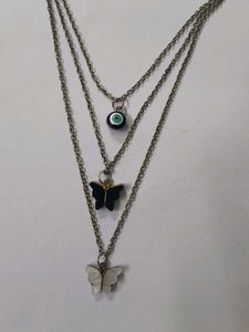 Layered Butterfly Necklace