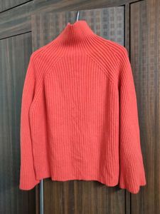 SALE 🛍️ Orange Knit High Neck