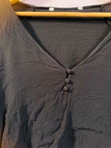 Blue Crop Top