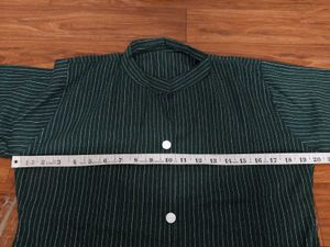 Striped Button-Down Dress