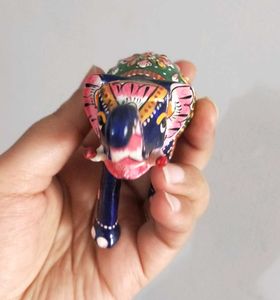 Meenakari Elephant Statue