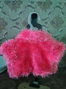 Pink Fuzzy Bolero Shrug
