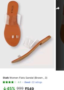 Stalk Transparent Slippers