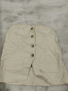 Beige Tube Top For Women