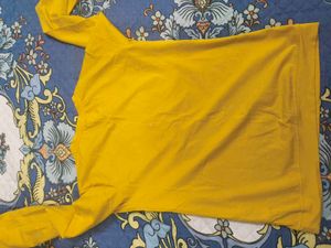 Cute Yellow New Tee for 4-6 years girl