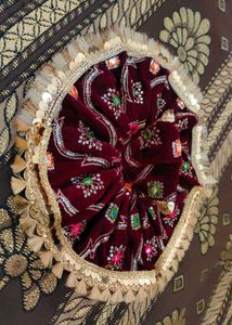 Laddu Gopal Ji Velvet Dress