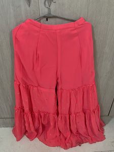 Navy &amp; Pink Kurta Pallazo Set