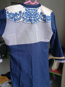 Blue Long Kurti