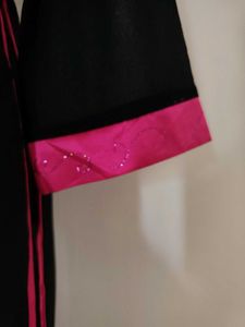 AO Dai In Black and Pink