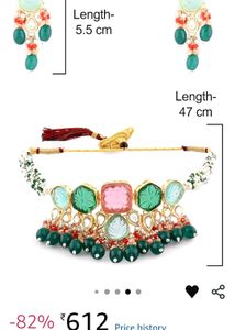 ZAVERI PEARLS Multicolor Stones &amp; Beads Multistran