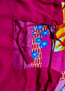 Pink Straight Kurti