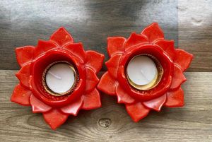 Resin lotus candle holder 💕