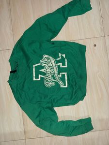 H&amp;M Green Printed Sweater