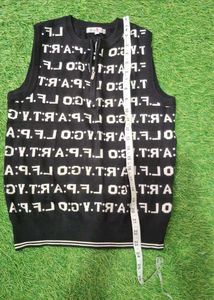 women Print Sweater Vest