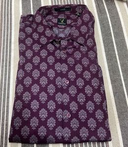 Stylish Purple Print Shirt