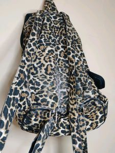 Leopard Print Canvas Bag