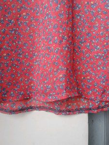 Maroon Chiffon Top