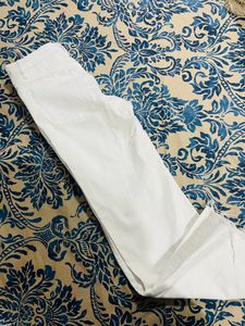 Zara White Denim Jeans