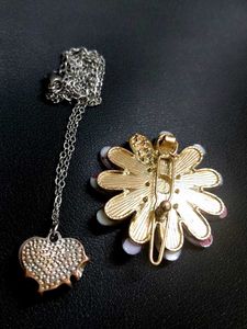 Daisy &amp; Pearl Necklace Set