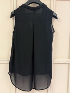 Sleeveless Black Top