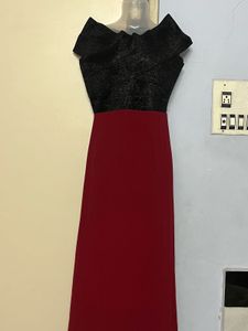 Pintrest Elegant maroon Evening Gown