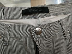 Grey Strip Skinny Jeans For Women