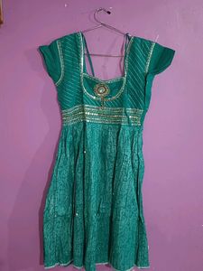 Green Embroidered Kurta Set