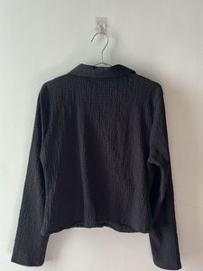 Stylish Black Crop Shirt