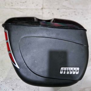 STUDDS Safari Luggage Box Black Motorbike Saddleba